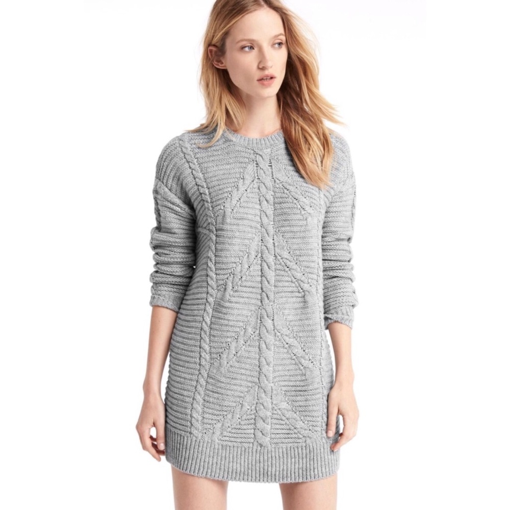 Gap | Plait Cable Knit Sweater Dress